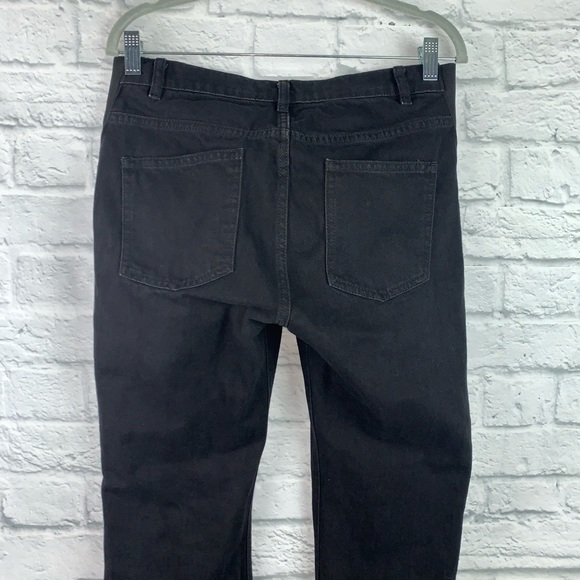 Asos Raw Hem Black Denim Maternity Jeans 6 - Picture 6 of 8